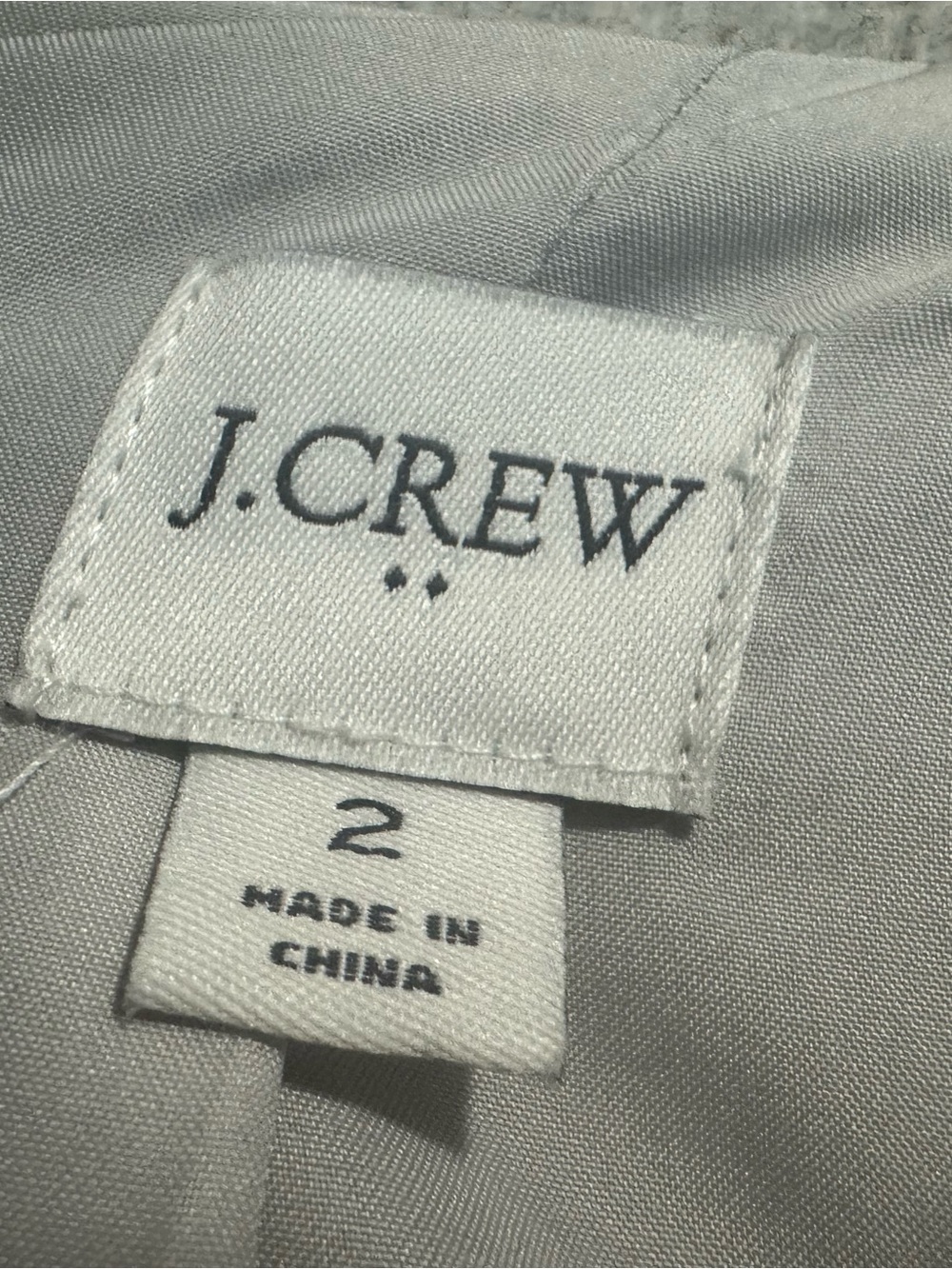 J. Crew Light Gray Wool-Blend Stand Collar Pea Coat - Picture 2 of 5